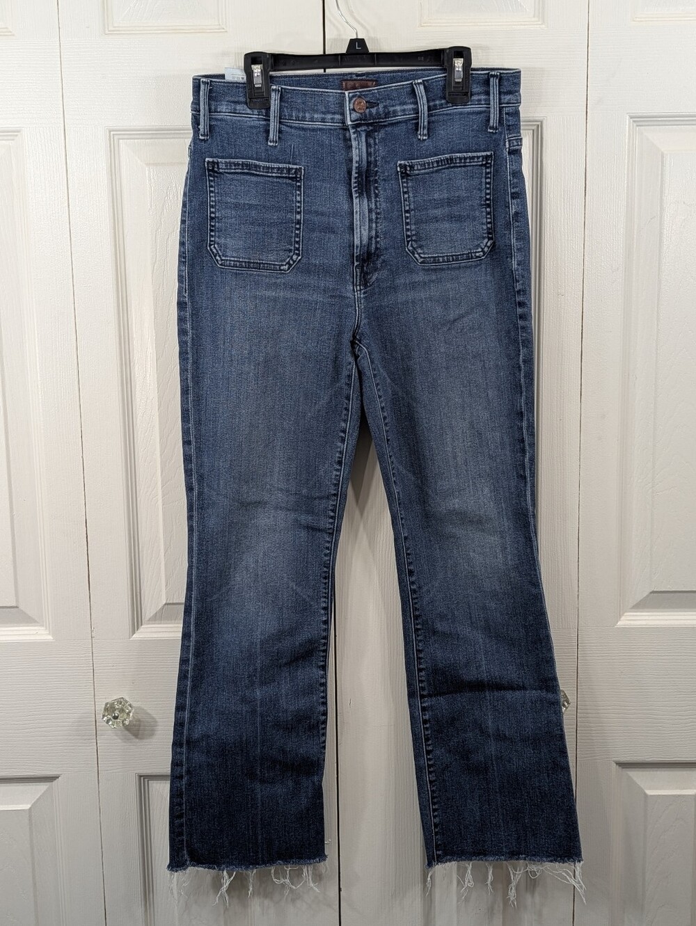 MOTHER "The Hustler Patch Pocket Ankle Fray" Jeans - Size 29